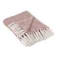 thumbnail image 1 of Cinnamon X-Diamond Geometric Throw, 1 of 3