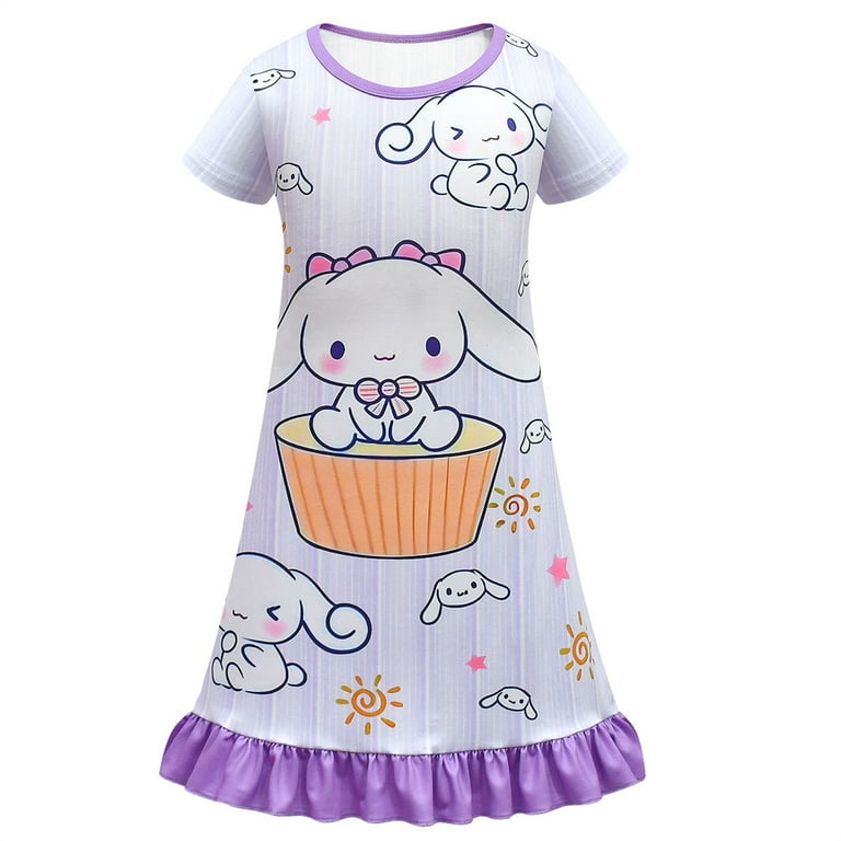 Cinnamon dog girl dress, children's film and video game cartoon