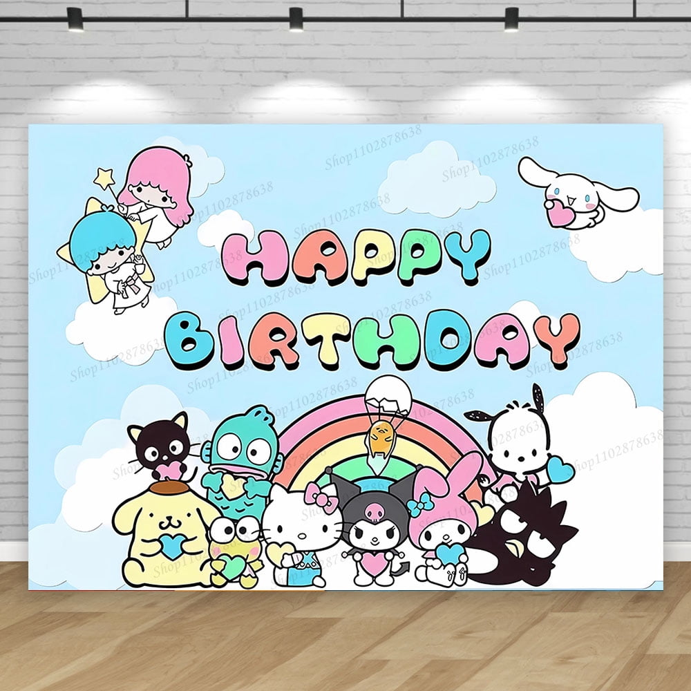 Princess Party Decoration Supplies Pink Happy 1st Birthday Banner With ...