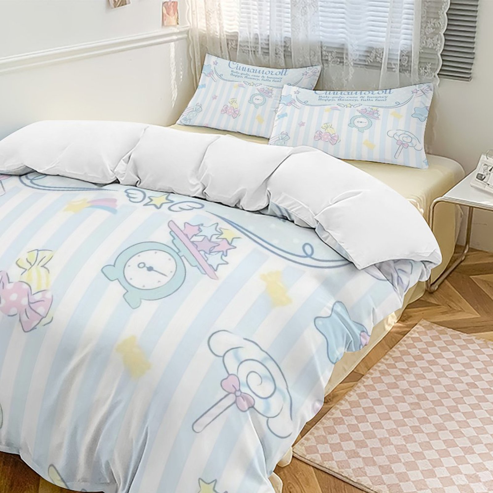 Cinnamoroll 3-Piece Bedding Set (1 Duvet Cover + 2 Pillow Shams ...
