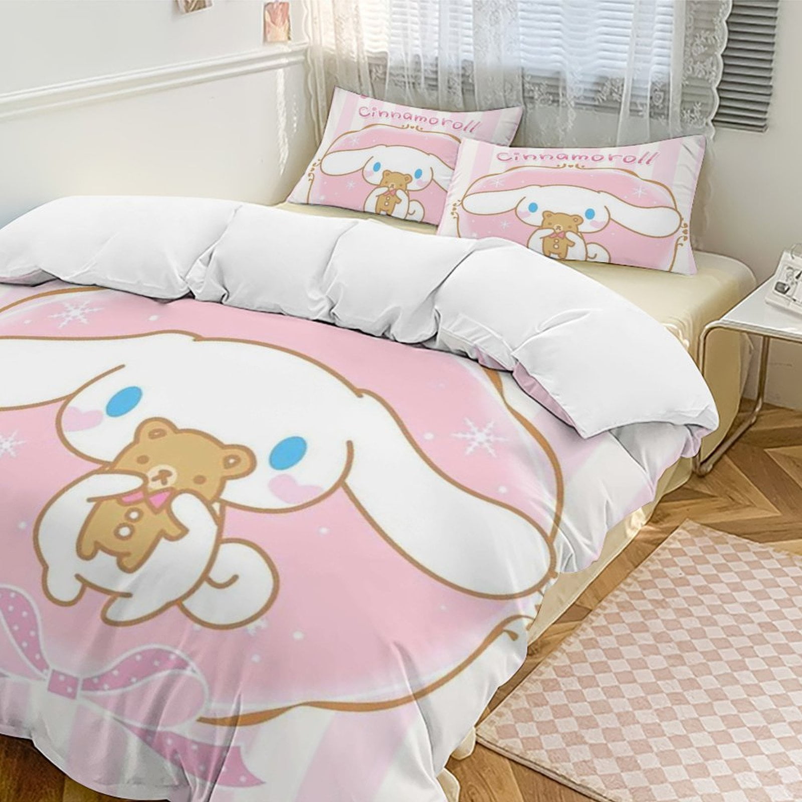 Cinnamoroll 3-Piece Twin Bed Set - Includes 1 Single Comforter And 2 ...