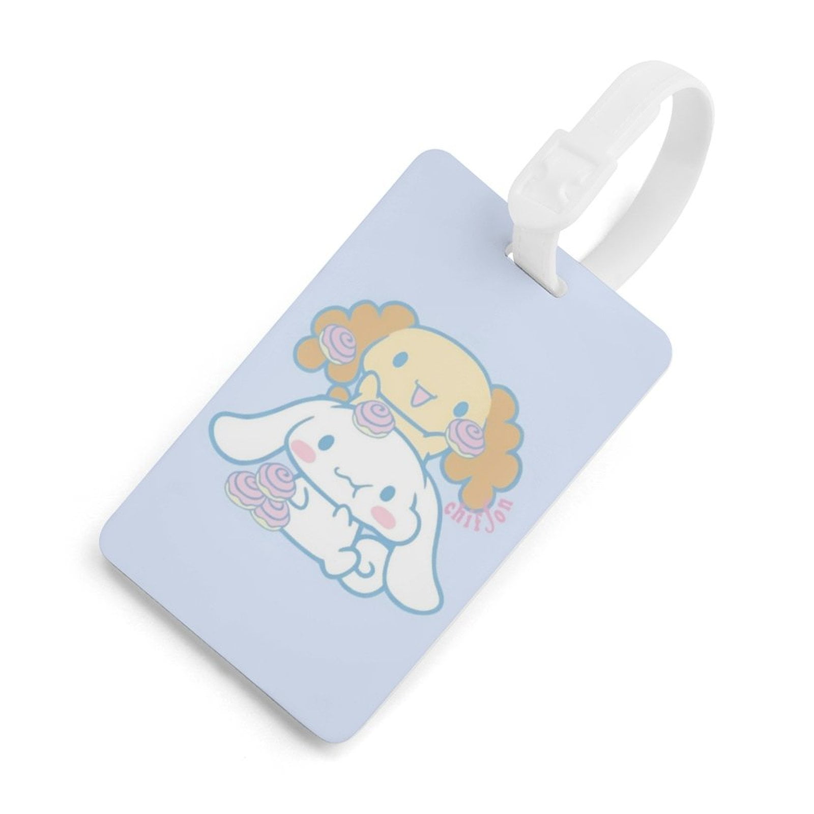 Cinnamoroll Anime Dog Luggage Tags for Suitcases, Colorful Unique Travel Baggage Bag Tags with
