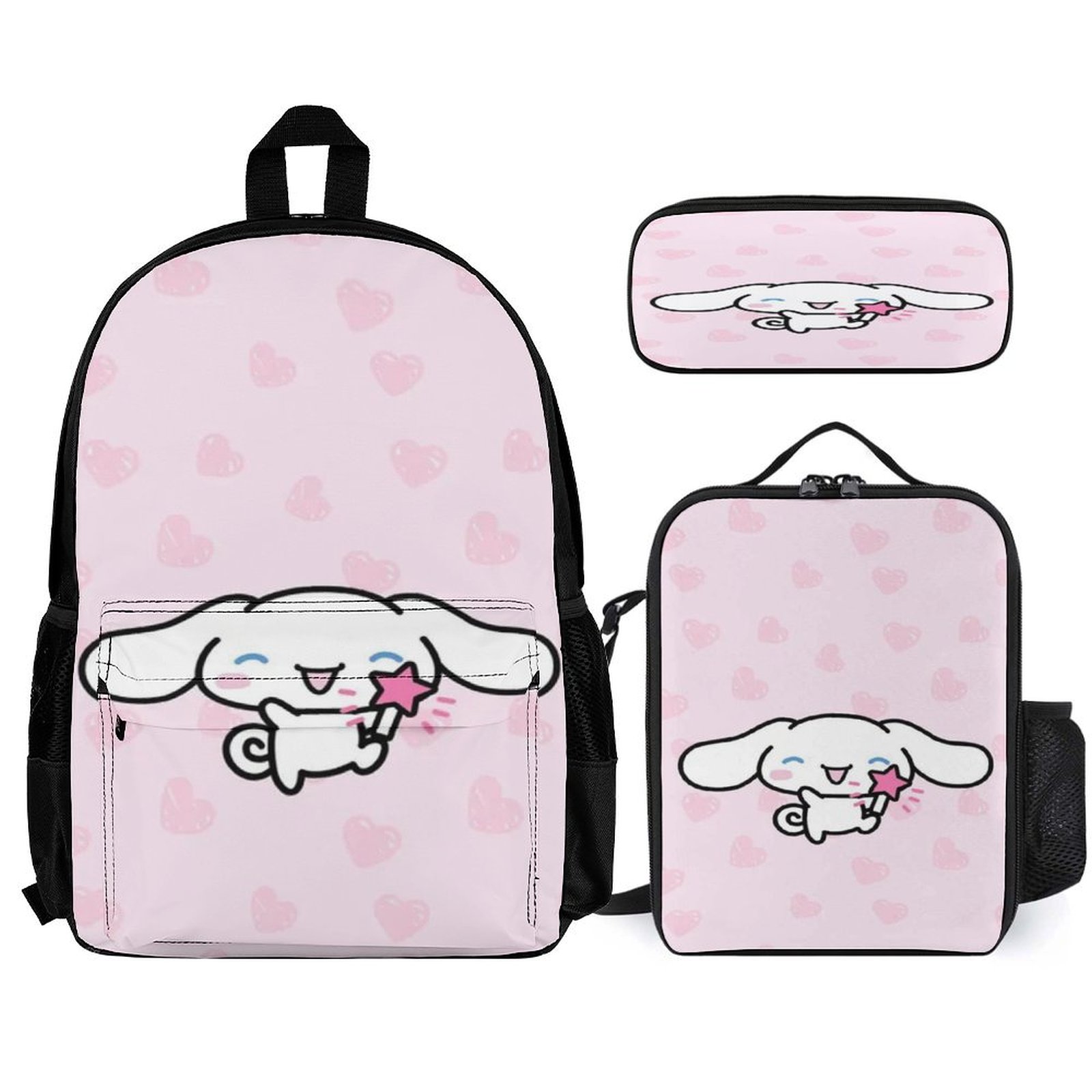 Pcs3 Backpack Cinnamoroll Backpack 3 PCS Set Laptop Backpack with Pencil Case Lunch ...