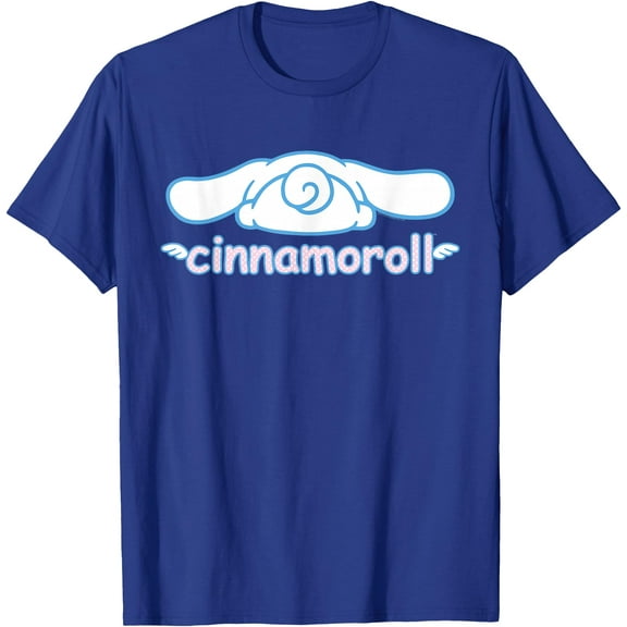 Cinnamoroll Backside Logo DTG Print Unisex T-Shirt,Royal Blue Color,Size YXS