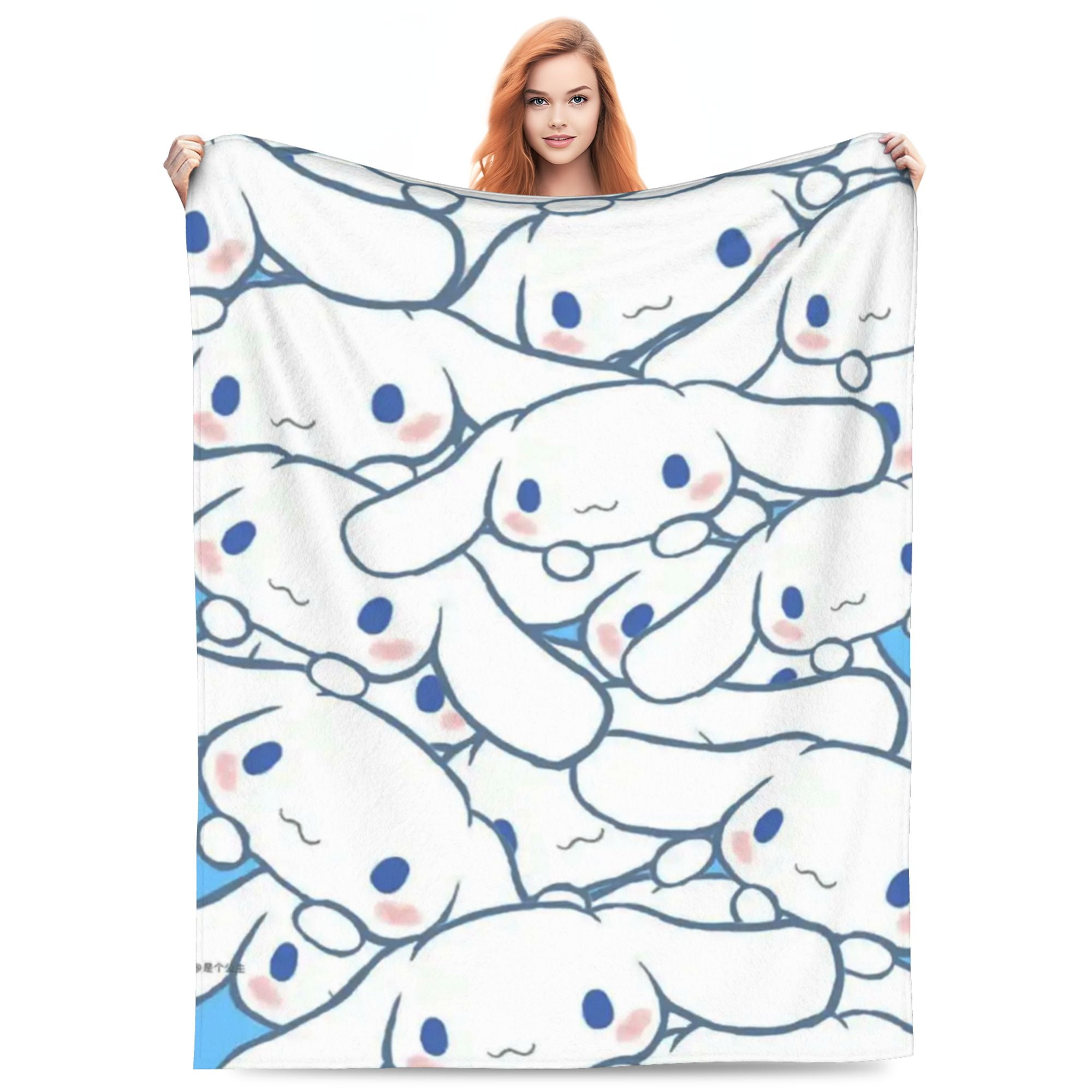 Cinnamoroll Blanket Lightweight Throw Blanket Flannel Fleece Microfiber Plush Bed Blanket Super