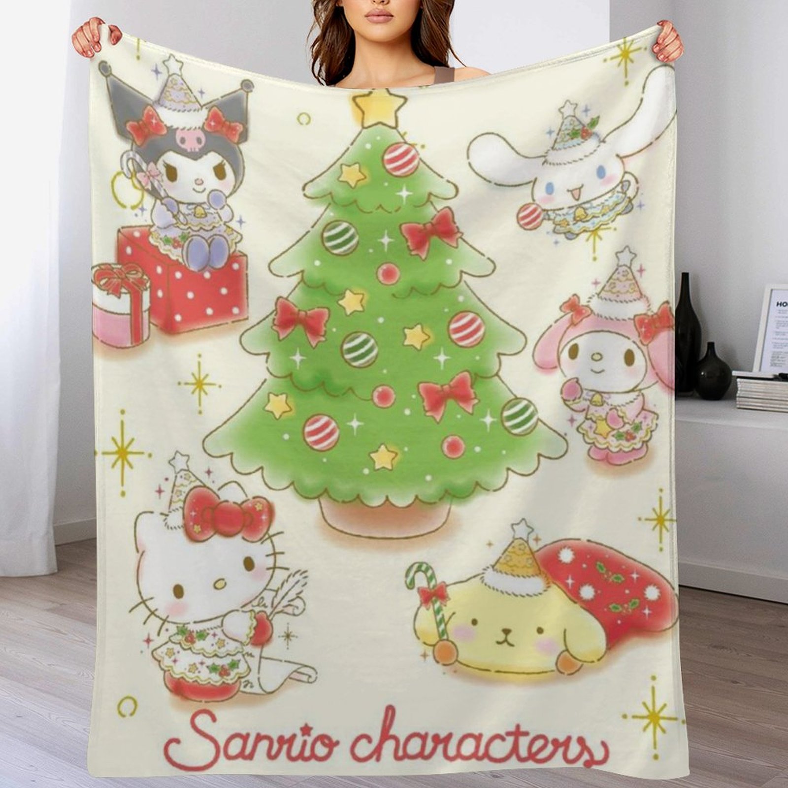 Cinnamoroll Blanket Super Soft Flannel Throws for Bed Sofa Camping