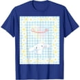thumbnail image 1 of Cinnamoroll Bubble Blue Ginham Daisy DTG Print Unisex T-Shirt,Royal Blue Color,Size YM, 1 of 5