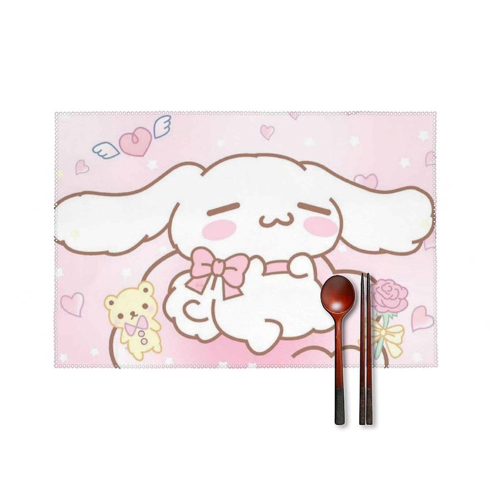 Cinnamoroll Cartoon Anime Placemats 100 Canvas 12x18 Inch Dining cinnamoroll-cartoon-anime-placemats-100-canvas-12x18-inch-dining