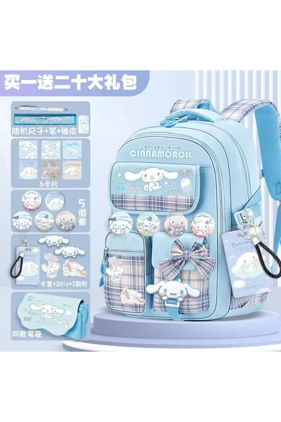 Cinnamoroll Cartoon Kuromi Bag Burden Reduction Lightweight High Capacity Backpack