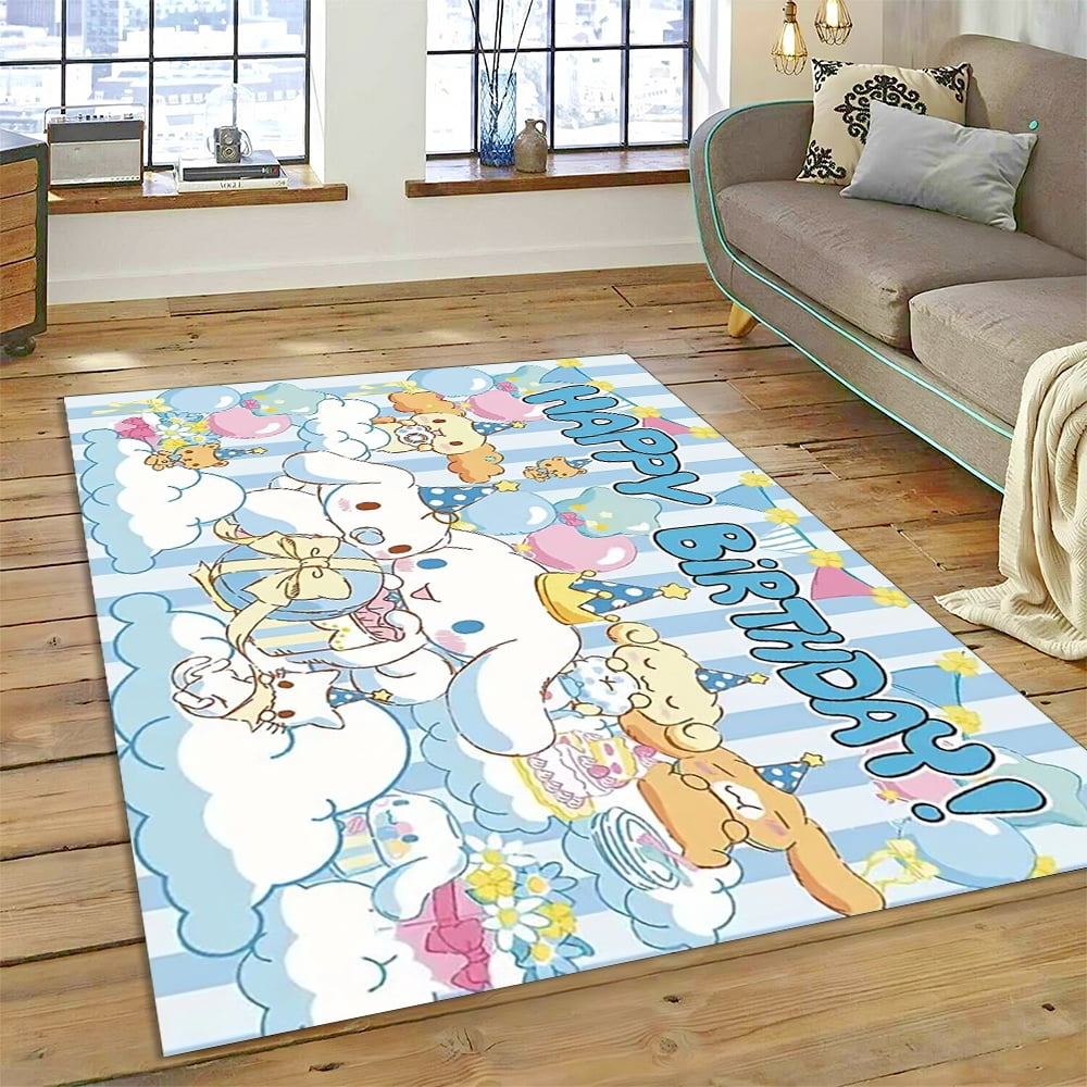 Cinnamoroll Cartoon Sanrio Carpet Rug for Home Living Room Bedroom ...