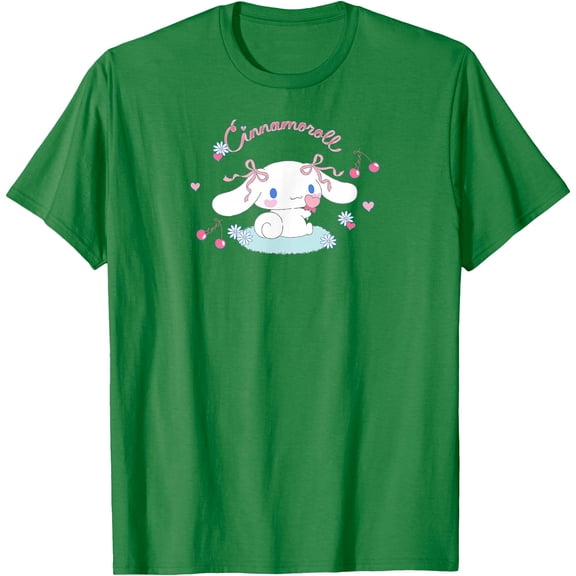 Cinnamoroll Cherry Love Cute DTG Print Unisex T-Shirt