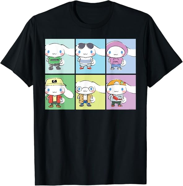 Cinnamoroll Collection Streetwear Squares T-Shirt - Walmart.com
