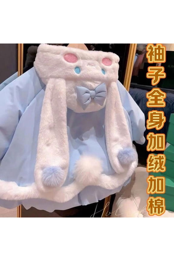 Cinnamoroll Cotton Jacket Sanrio Winter New Cartoon Anime Fashion Sweet Warm Coat Kawaii Soft Comfort Tops Gift