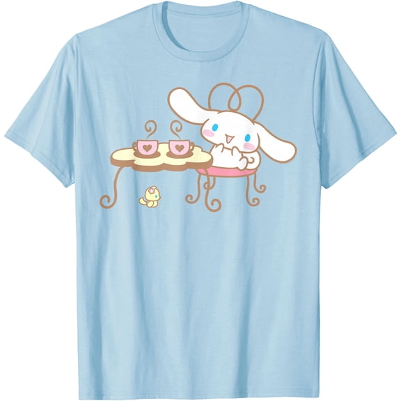 Cinnamoroll Cute Café Table DTG Print Unisex T-Shirt