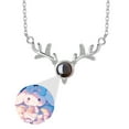 thumbnail image 1 of Cinnamoroll Deer antler necklace, deer antler projection necklace with box exquisite necklace birthday gift, 1 of 6