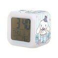 thumbnail image 1 of Cinnamoroll Digital Alarm Thermometer Night Glow Cube 7 Color Clock LED Changing LCD Display Suitable for Bedroom Children, 1 of 5