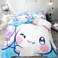 Cinnamoroll Duvet Cover 3D Printed Full Size Microfiber Bedding Set