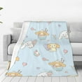 thumbnail image 1 of Cinnamoroll Fleece Blanket Super Soft Cozy Throw Blanket 60"X50", Lightweight Fuzzy Comfy Flannel Blanket Warm Plush Throw Blankets For Couch, Sofa, Bed, 1 of 7