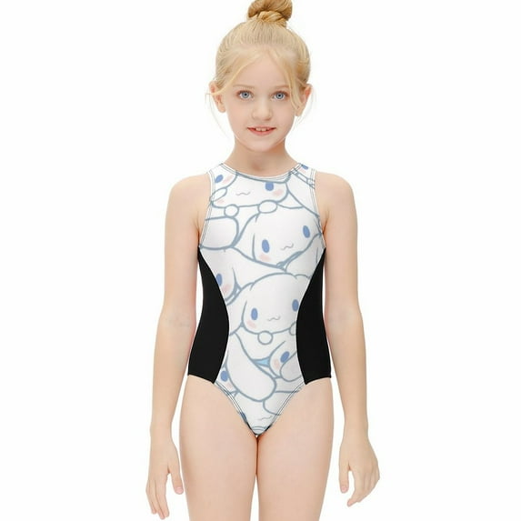 Cinnamoroll Girls One Piece Swimsuits Hawaiian Summer Swimwear Beach Bathing Suit Outfits