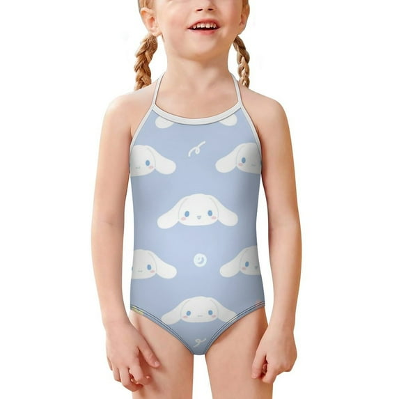 Cinnamoroll Girls One Piece Swimsuits Hawaiian Summer Swimwear Beach Bathing Suit Outfits