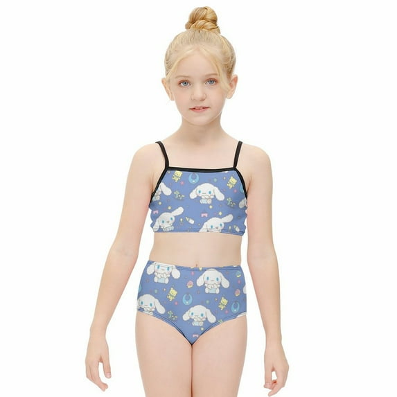 Cinnamoroll Girls' Swimwear Beach Sport Bikini Bathing Suit 2 Piece Swimsuits