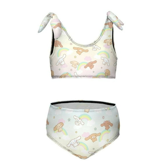 Cinnamoroll Girls' Swimwear Beach Sport Bikini Bathing Suit 2 Piece Swimsuits