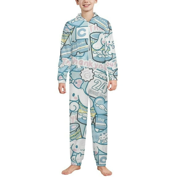 Cinnamoroll Hooded Union Suit Pajama Soft Comfy PJs Sleepwear