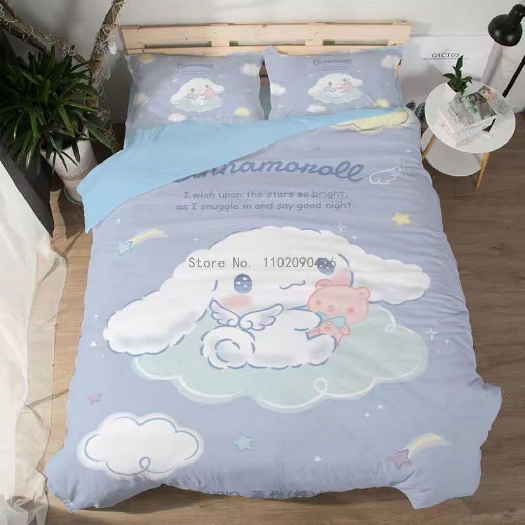 Green Striped Duvet Cover Pillowcase and Solid Color Sheet INS Bedding Set Adult Girls Bedclothes Washed Cotton Bed Linens
