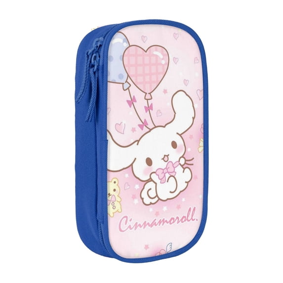 Cinnamoroll Large Pencil Case, Durable Pencil Pouch with Big Capacity, Minimalist Portable Stationery Bag, Aesthetic Zipper Pencil Box
