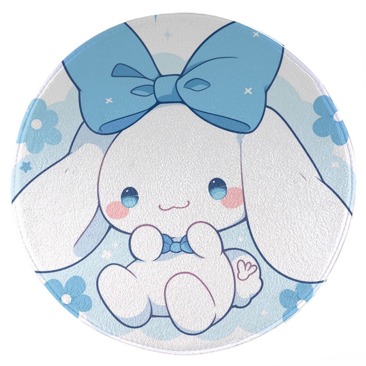 Cinnamoroll Mat Office Chair Mat, Home Round Floor Mat, 39inch