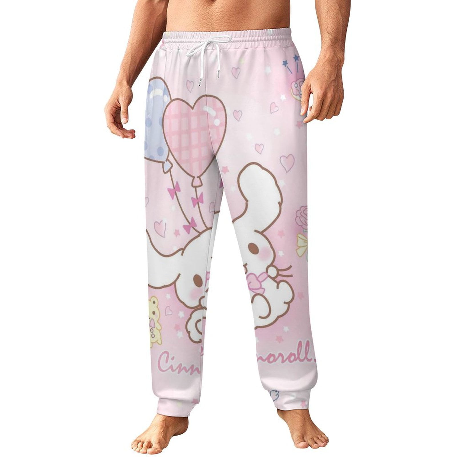 Cinnamoroll Mens Joggers Sweatpants 3D Print Pants Novelty Graphic