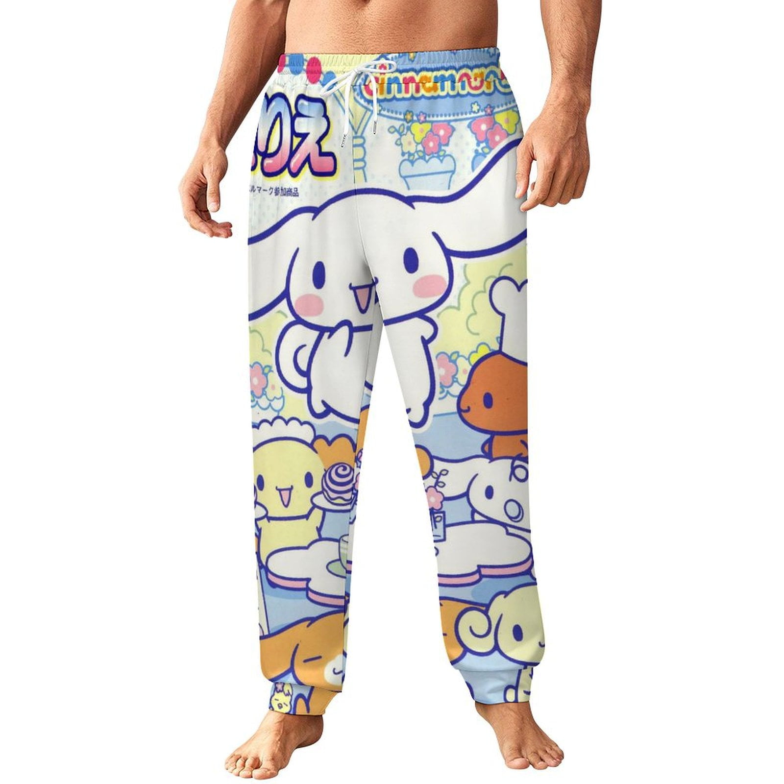 Cinnamoroll Mens Joggers Sweatpants 3D Print Pants Novelty Graphic