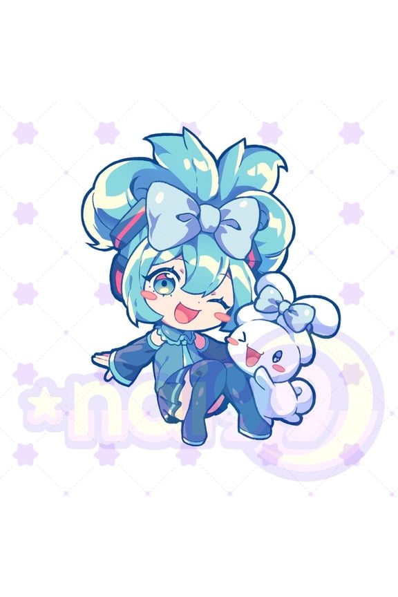 Cinnamoroll Miku Acrylic Charm Keychain (1 keychain)