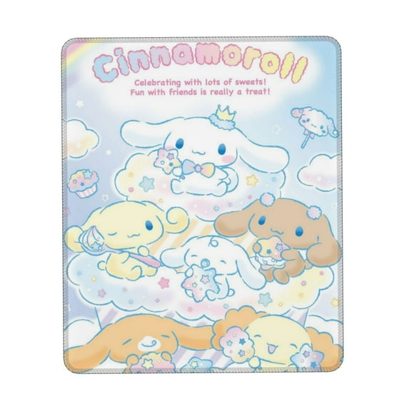 Cinnamoroll Mouse Pad, Computer Mouse Mat, Waterproof Non-Slip Rubber Base MousePads for Office Laptop 7 x 8.6 in