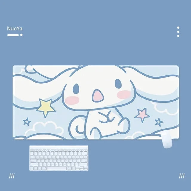 Cinnamoroll Mouse Pad anime Kawaii Large Mat Gaming Kuromi Mousepad ...