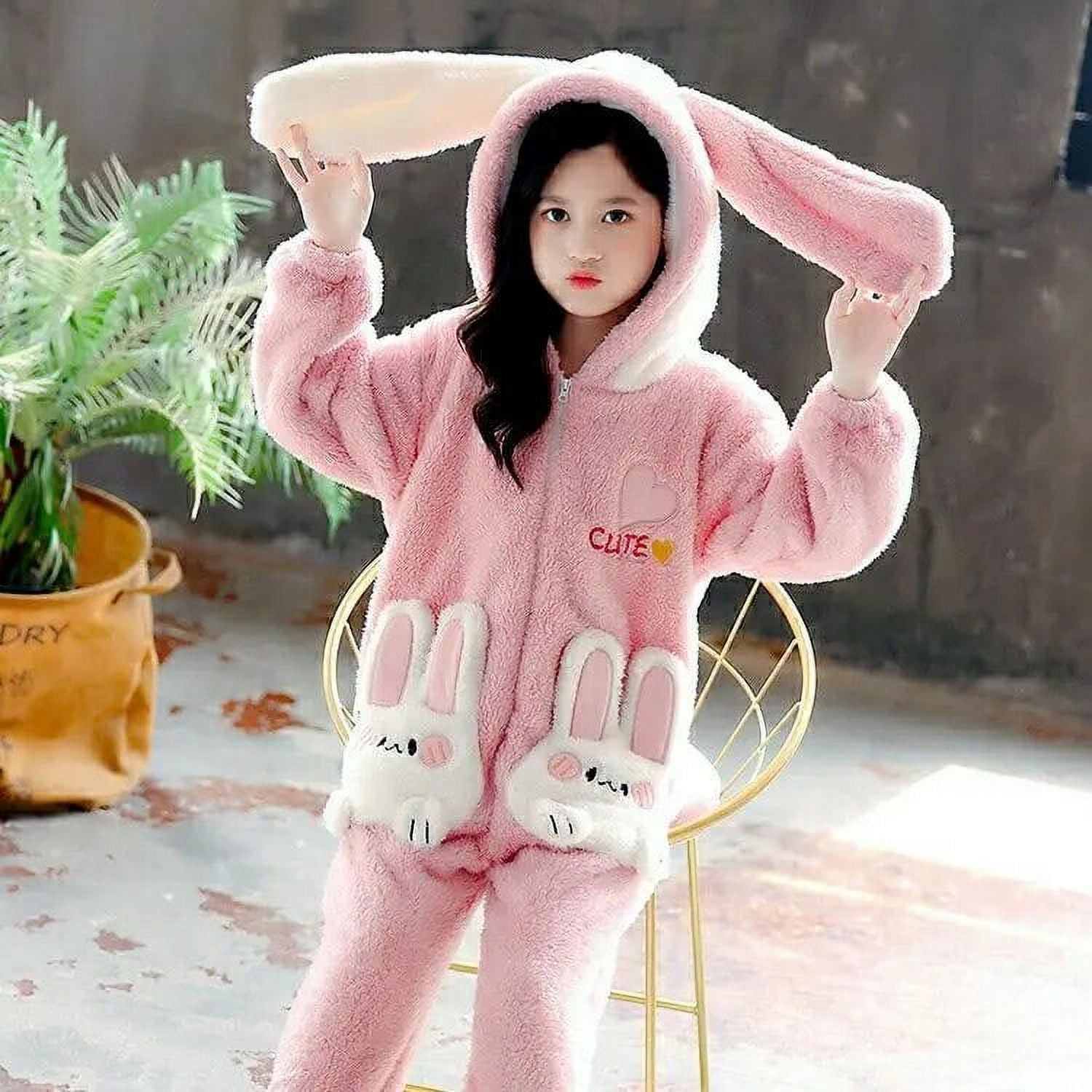 Cinnamoroll My Melody Girls Flannel Bodysuit Sanrios Double Sided