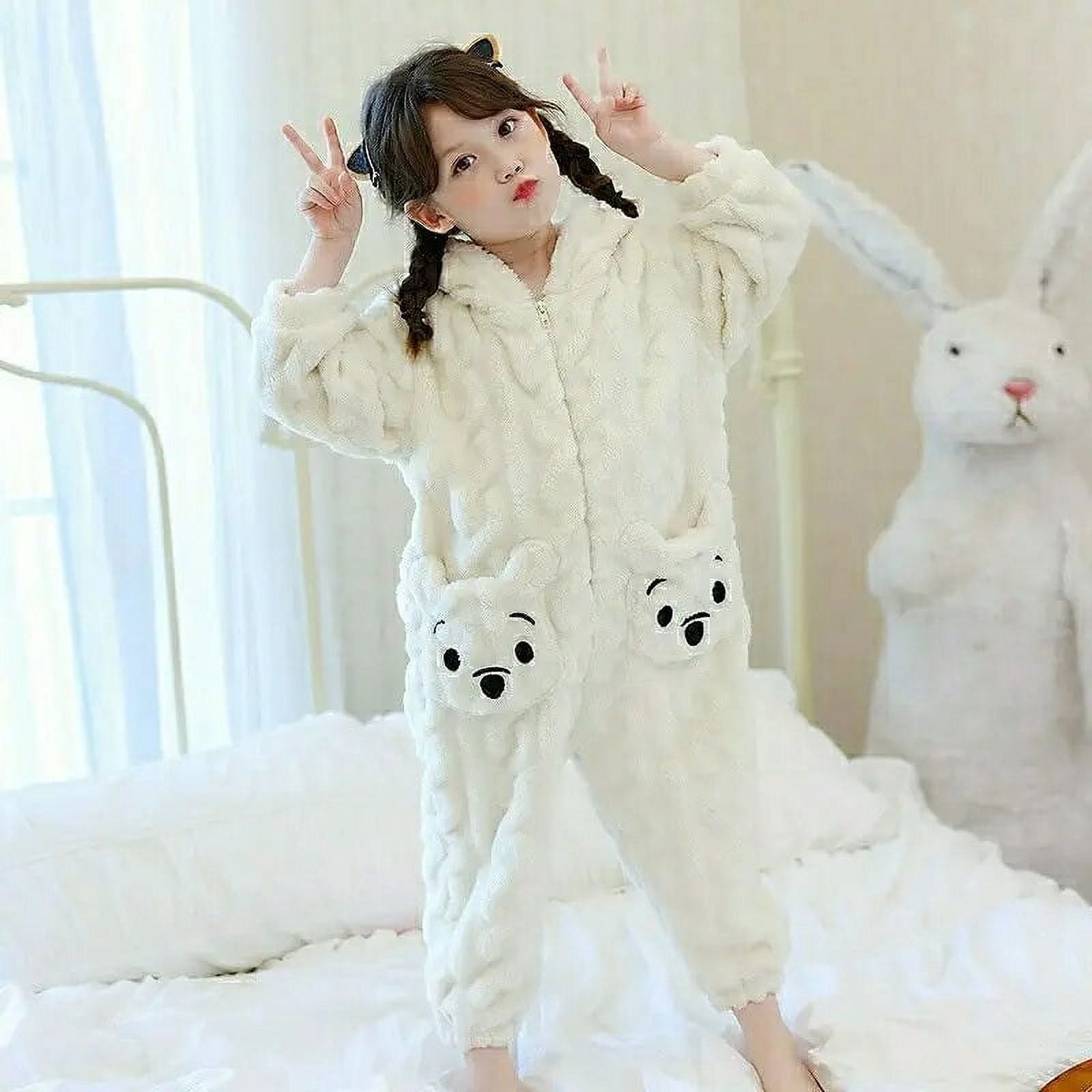 Cinnamoroll My Melody Girls Flannel Bodysuit Sanrios Double Sided