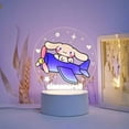 thumbnail image 1 of Cinnamoroll Night Light Sanrio Hello Kitty Little Twin Stars Anime Figure Creativity Bedside Ambient Light Desk Lamp Girl Gift, 1 of 29