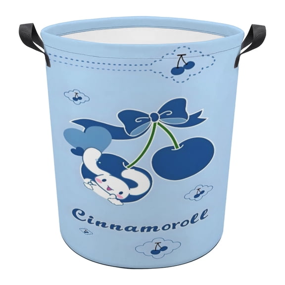 Cinnamoroll Pattern Dirty Clothes Basket 13in x 17in Waterproof And Wear-resistant Easy To Carry And Portable