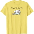thumbnail image 1 of Cinnamoroll Roll With It Unicorn DTG Print Unisex T-Shirt,Cornsilk Color,Size 2XL, 1 of 5