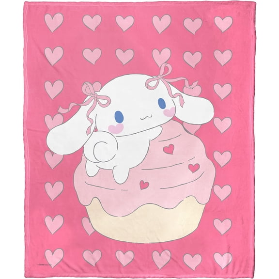 Cinnamoroll Silk Touch Throw Blanket, 50" x 60", Berry Pattern
