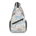 thumbnail image 1 of Cinnamoroll Sling Backpack Crossbody Sling Bag, Chest Bag Daypack Fanny Pack Cross Body Bag for Outdoors Hiking Traveling, 1 of 5