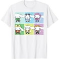 thumbnail image 1 of Cinnamoroll Streetwear Squares Collection DTG Print Unisex T-Shirt, 1 of 5