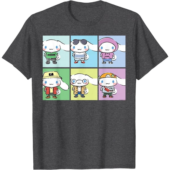Cinnamoroll Streetwear Squares Collection DTG Print Unisex T-Shirt