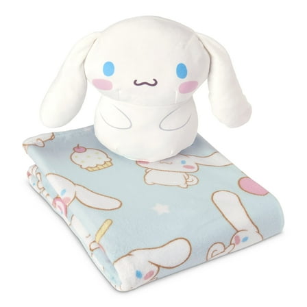 Cinnamoroll Sweet Treat Cinnamaroll Silk Touch Throw Blanket, 50x60 inches and 11 inch Plush Set