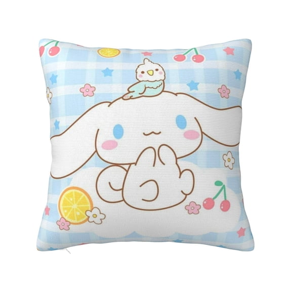 Cinnamoroll Throw Pillow Cover Decoration Pillow Case Cushion for Home Sofa Couch 24"x24"