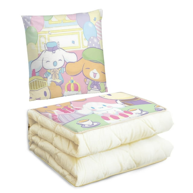 Cinnamoroll Travel Blanket and Pillow Set Pillow Kids Gift Travel