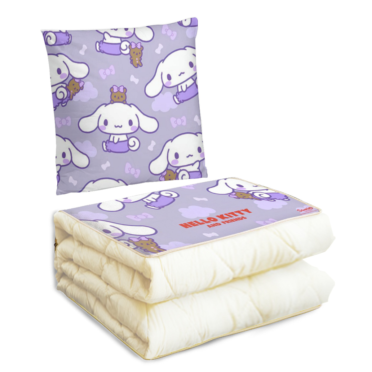 Cinnamoroll Travel Blanket and Pillow Set Pillow Kids Gift Travel