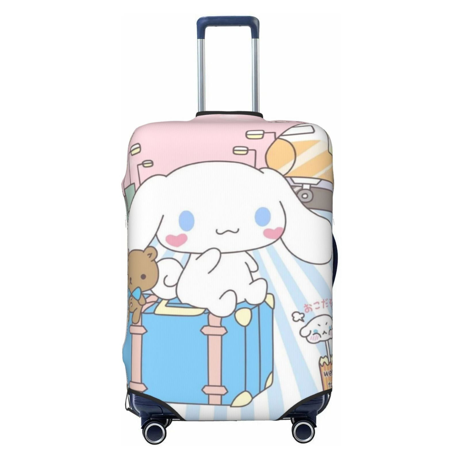 3-Piece Travel Suitcase Cover Set - Washable Anti-Scratch Luggage Protectors (S/M/L, Vintage Theme)