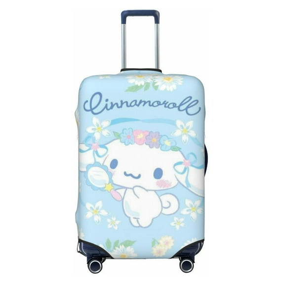 Cinnamoroll Travel Luggage Cover Suitcase Protector Anti Scratch Suitcase Cover Washable Baggage Covers